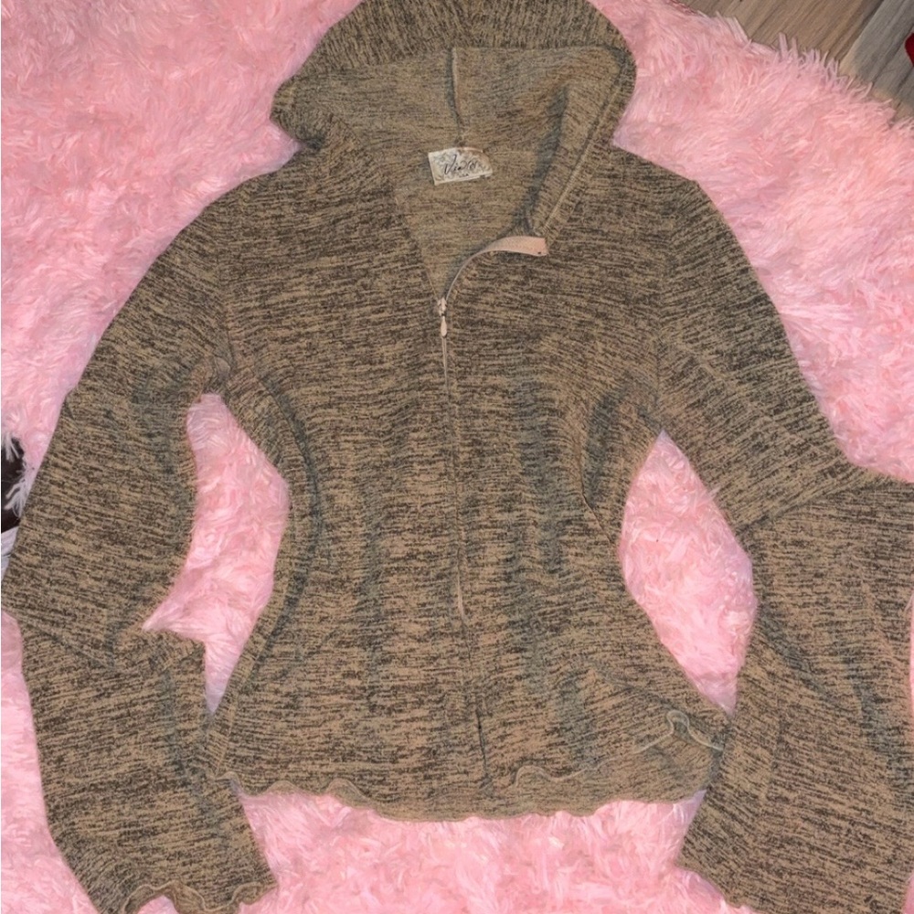 Cozy Brown Zip-Up Women's Jacket